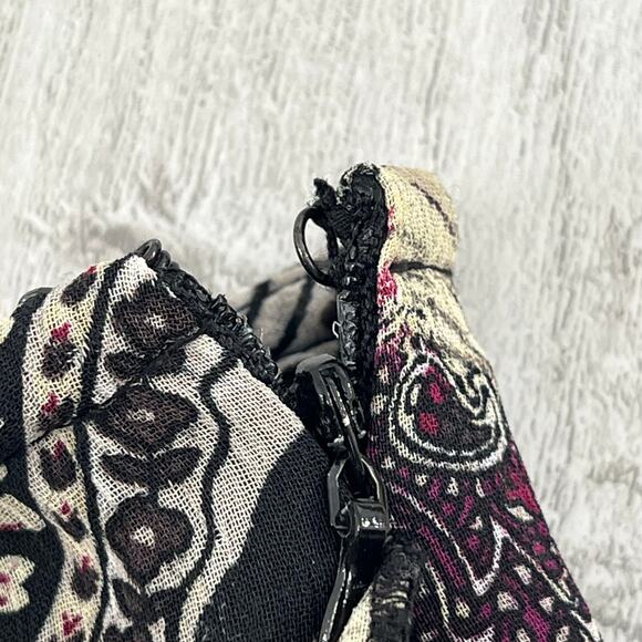 Fashion Bug Vintage 2 Piece Flowy Shirt Skirt Set Fairy Paisley Animal Print - Picture 16 of 16